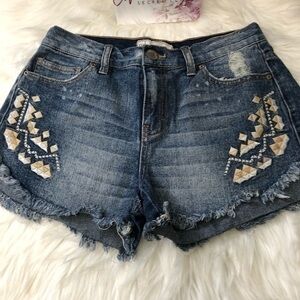Free People Jean shorts